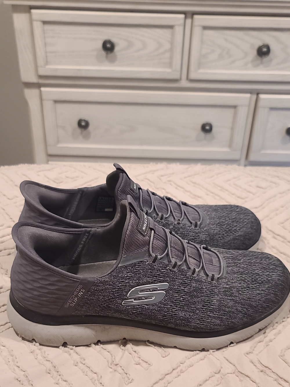 Skechers Slip-On Athletic Sneakers - Gray